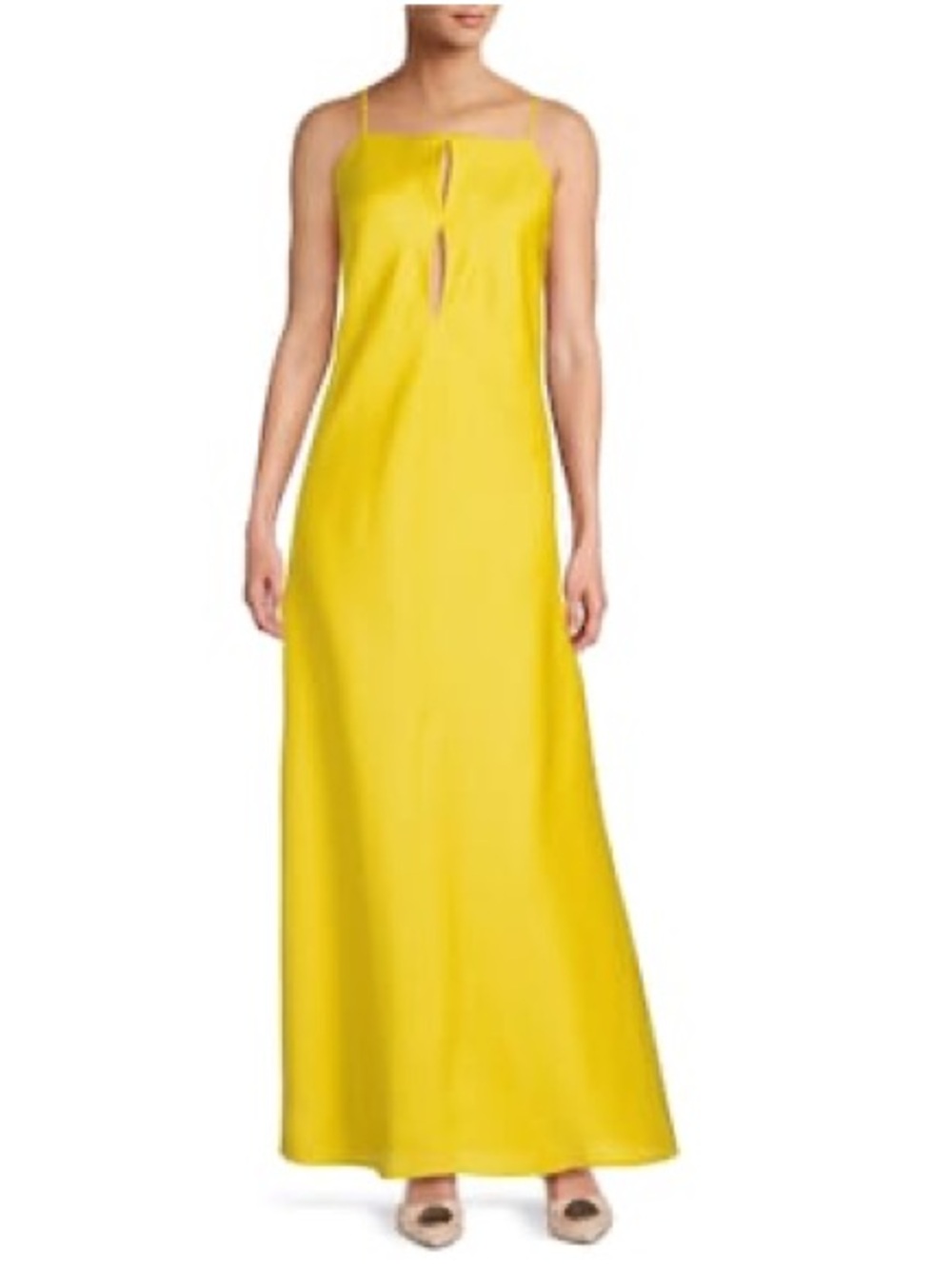 Antonio Melani x Style by Simkins Yellow Sleeveless Maxi Dress - Picture 2 of 3
